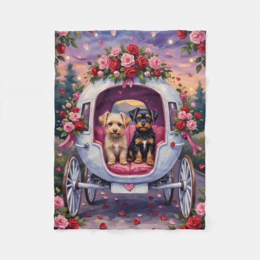 Couverture Polaire Saint-Valentin Affenpinscher (Devant)