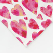 Couverture Polaire Saint Valentin Coeur d'amour rose (Coin)