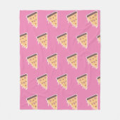 Couverture Polaire Saint Valentin Coeur serres et baisers Pizza Slice (Devant)