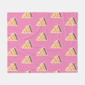 Couverture Polaire Saint Valentin Coeur serres et baisers Pizza Slice (Devant (Horizontal))