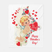 Couverture Polaire Saint Valentin Cupid Sois Mon Amour Milieu de Sièc (Devant)