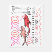 Couverture Polaire Saint-Valentin de Dr. Seuss | Conception XOXO (Devant)