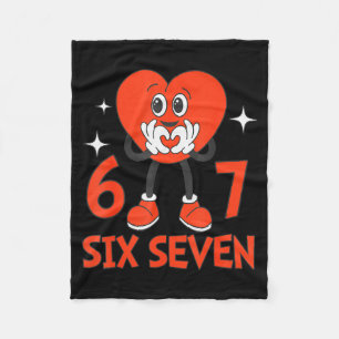 Couverture Polaire Saint-Valentin drôle Six Sept Cœurs 6 7 Mème Garço