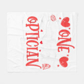 Couverture Polaire Saint Valentin Opticien Oeil Docteur Valentines (Devant (Horizontal))