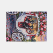 Couverture Polaire Saint-Valentin pour Grand Danois (Devant (Horizontal))