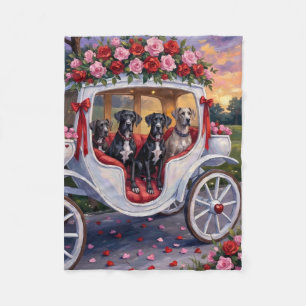 Couverture Polaire Saint-Valentin pour Grand Danois