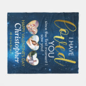 Couverture Polaire Saint Valentin Romantique Loved Photo Collage Coeu (Devant (Horizontal))