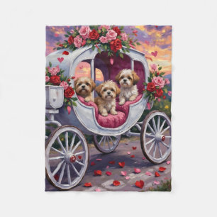 Couverture Polaire Saint-Valentin Shih Tzu