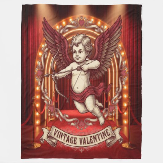 Couverture Polaire Saint-Valentin vintage (Devant)