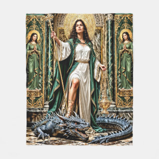 Couverture Polaire Sainte Marthe la Dominatrice