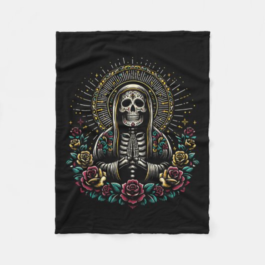 Couverture Polaire Sainte Mort Pardonne-moi (Devant)