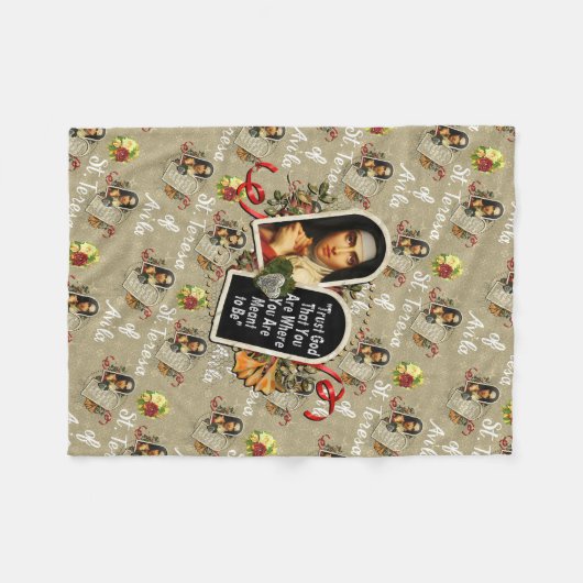 Couverture Polaire Sainte-Thérèse de Avila (Devant (Horizontal))