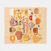 Couverture Polaire Saison Citrouille épicée (Devant (Horizontal))