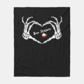 Couverture Polaire Saison classique Skeleton Hand Heart (Devant)