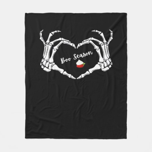 Couverture Polaire Saison classique Skeleton Hand Heart (Devant)