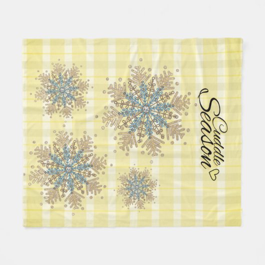 Couverture Polaire Saison Cuddle Fleece Blanche (Devant (Horizontal))
