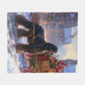 Couverture Polaire Saison de Noël Cocker Spaniel (Devant (Horizontal))