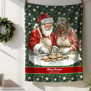 Couverture Polaire Saison de vacances du Père Noël personnalisé