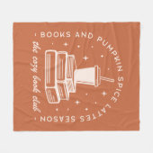 Couverture Polaire Saison d'épices des livres et des Citrouilles (Devant (Horizontal))