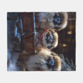 Couverture Polaire Saison des fêtes de Noël de Pékin (Devant (Horizontal))