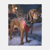 Couverture Polaire Saison Festive de Noël de Bloodhound (Devant)
