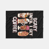 Couverture Polaire Saison Latte Automne Halloween Effrayant Jusqu'À C (Devant (Horizontal))