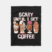 Couverture Polaire Saison Latte Automne Halloween Effrayant Jusqu'À C (Devant)