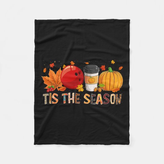 Couverture Polaire Saison Leopard Citrouille Bowling Halloween Leaf a (Devant)