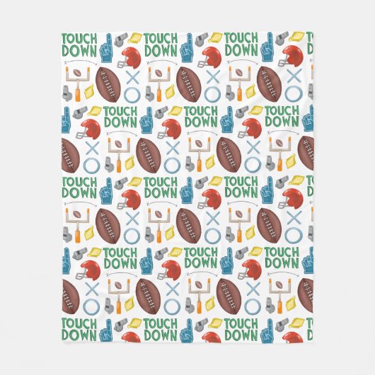 Couverture Polaire Saison XO Football Toucher Premier Tailgate Down (Devant)
