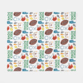 Couverture Polaire Saison XO Football Toucher Premier Tailgate Down (Devant (Horizontal))