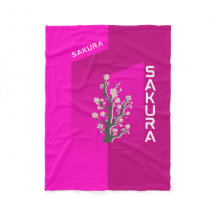 : Sakura Blossom Dream Blanket - Soft Pink Cherry