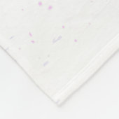 Couverture Polaire Sakura rose sur la peinture Arrière - plan (Coin)