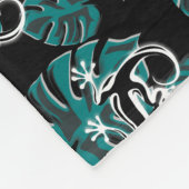 Couverture Polaire Salamander et Motif de la feuille verte (Coin)