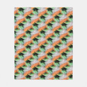 Couverture Polaire Salamandre orange Eft rouge Motif d'animal (Devant)