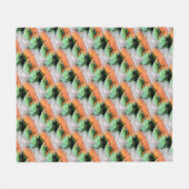 Couverture Polaire Salamandre orange Eft rouge Motif d'animal (Devant (Horizontal))