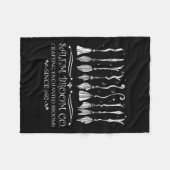 Couverture Polaire Salem Broom Company Pour Un Ventilateur Halloween (Devant (Horizontal))