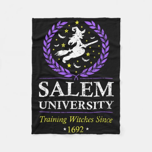 Couverture Polaire Salem Witch University Training Halloween Femmes (Devant)