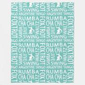 Couverture Polaire Salle de bal Danse Blanche polaire (Devant)