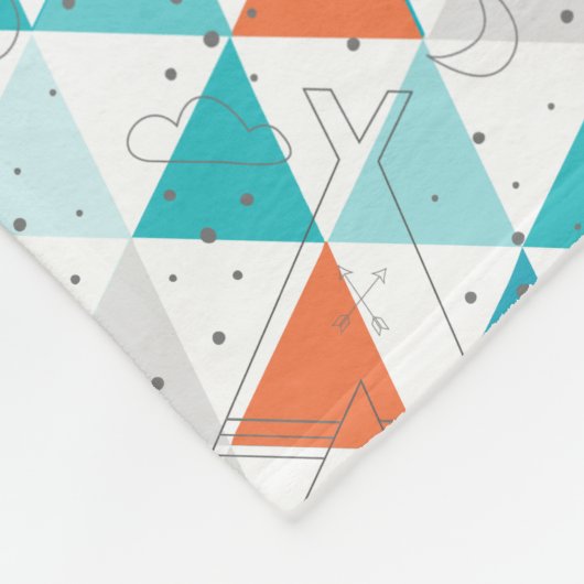 Couverture Polaire Salle de garçon personnalisée Motif de flèche Teep (Coin)
