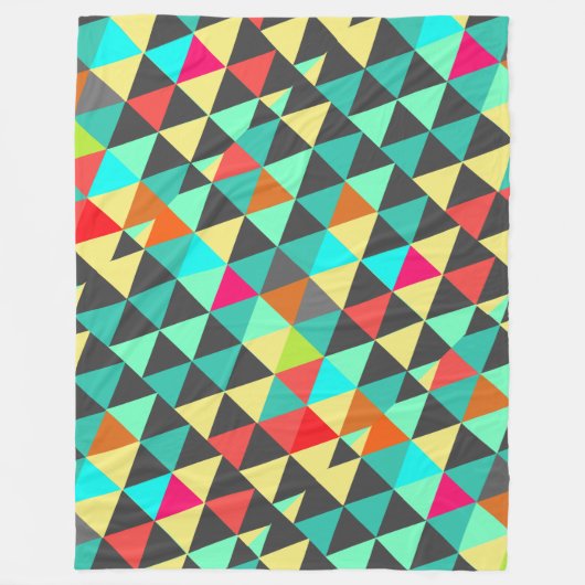Couverture Polaire Salle Filles Abstrait moderne Triangle Motif (Devant)