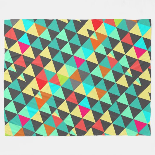 Couverture Polaire Salle Filles Abstrait moderne Triangle Motif (Devant (Horizontal))