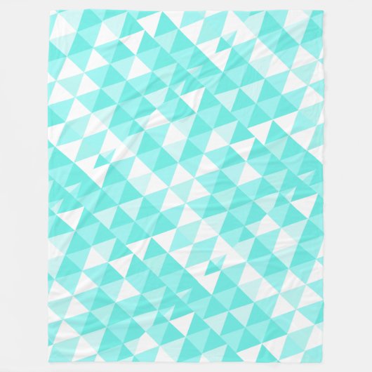 Couverture Polaire Salle Garçons Mint moderne Abstrait Triangle Motif (Devant)