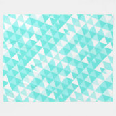 Couverture Polaire Salle Garçons Mint moderne Abstrait Triangle Motif (Devant (Horizontal))