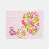 Couverture Polaire Sally pense aux fleurs (Devant (Horizontal))