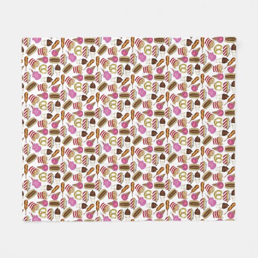 Couverture Polaire Salon d'Etat Carnaval Nachos Cotton Candy (Devant (Horizontal))