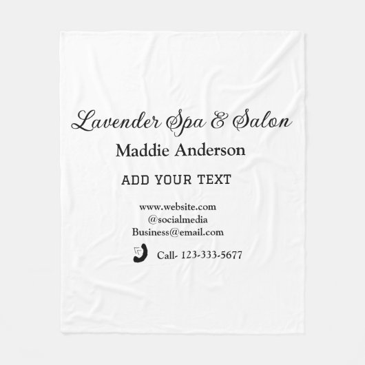 Couverture Polaire salon spa de voyage informations sur les invités p (Devant)