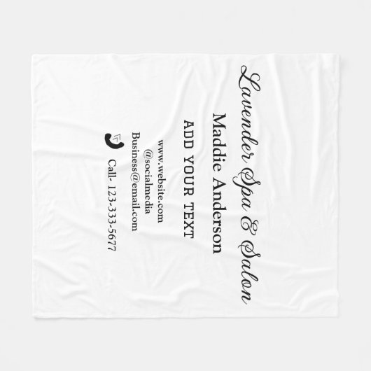 Couverture Polaire salon spa de voyage informations sur les invités p (Devant (Horizontal))