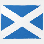 Couverture Polaire Saltire ~ Drapeau de l'Ecosse Fleece Blanket (Devant (Horizontal))