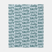 Couverture Polaire Salty Life | Impression graphique bleu sarcelle cô (Devant)