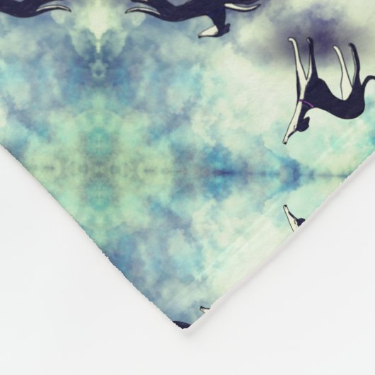 Couverture Polaire Saluki Greyhound (Coin)